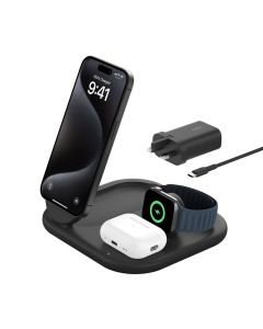 Belkin BOOSTCHARGE Qi2 15w Magnetic 3in1 Stand Black