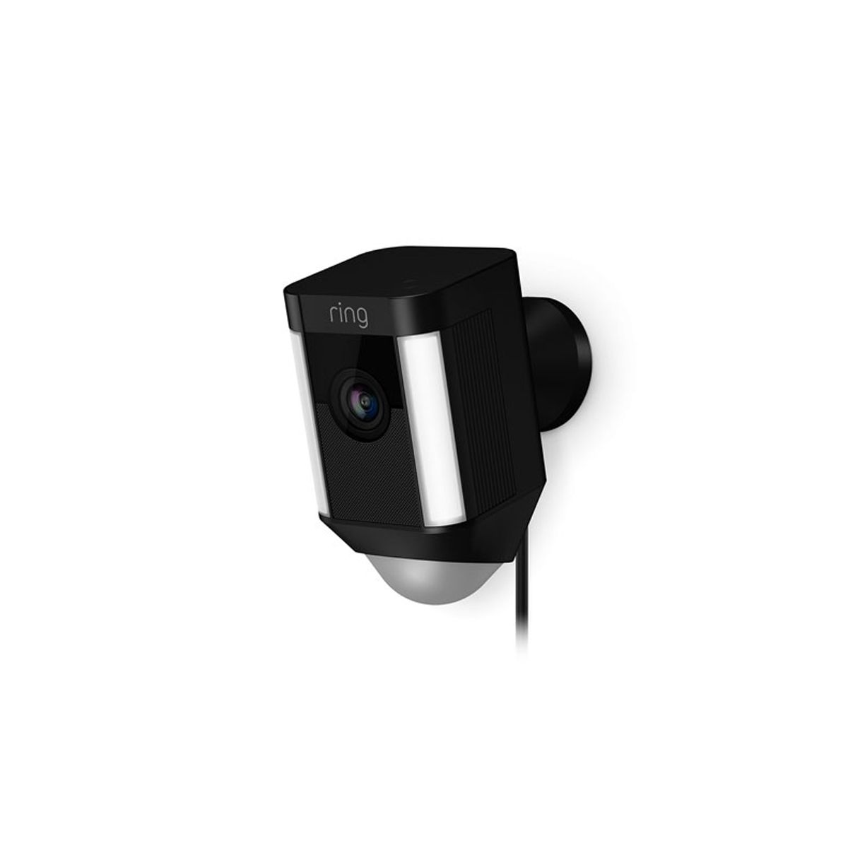HomeKit Security Ring Hardwired Spotlight Cam Black